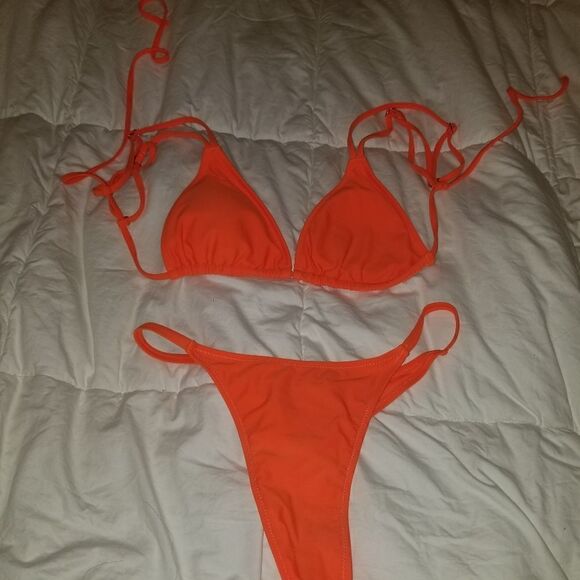 Orange bikini 2 pc medium nwot - Picture 1 of 9